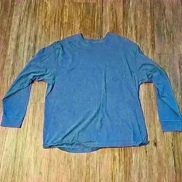 Mens Redhead Brand Co Blue Heather Long Sleeve TShirt w pocket XL - Picture 1 of 4